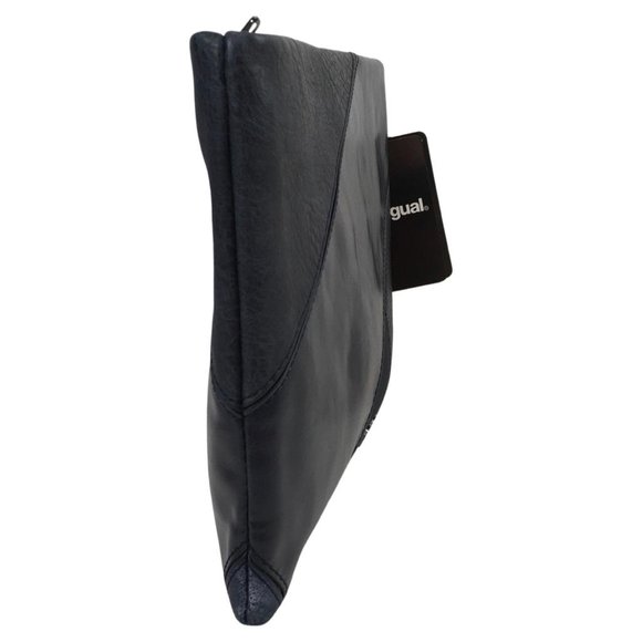 Desigual Woman Pouch Black/ Navy Blue Color Elegant Casual gi4 - Picture 4 of 6